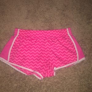 “SO” pink chevron athletic shorts